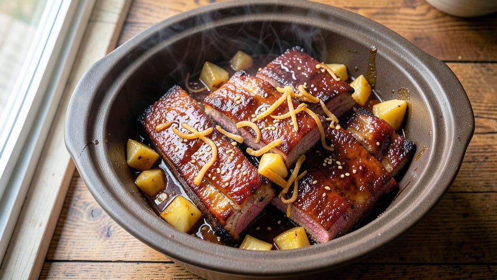 Pineapple Teriyaki Slow Cooker Ribs Recipe: Sweet-Sticky Glaze That Clings to Every Bone