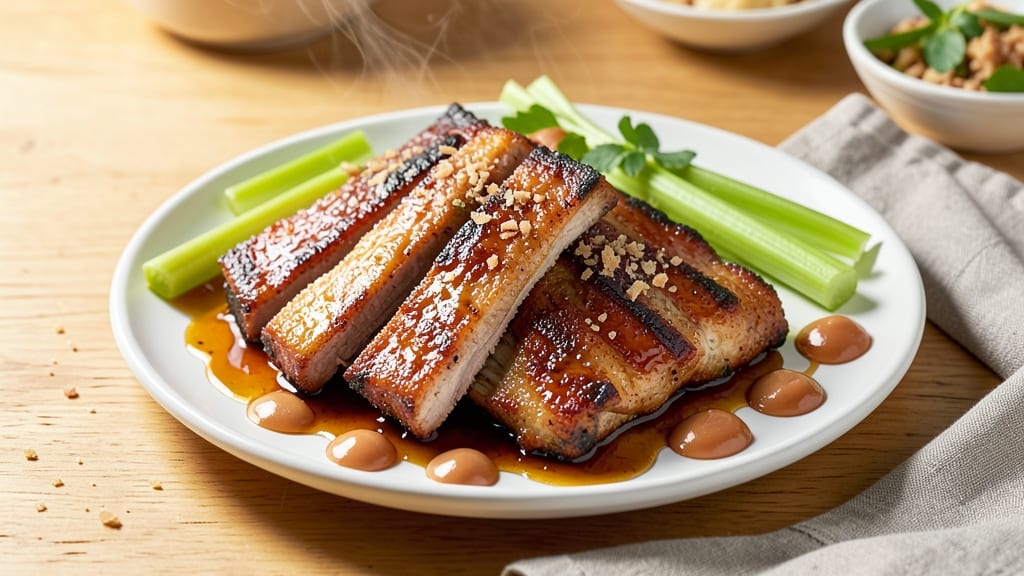 Apple Pie Ribs Recipe: Smoky Apple-Caramelized Bites With Celery Crunch