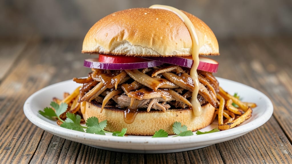 Apple Cider Pulled Chicken Sandwich Recipe: Smoky-Sweet Shreds With Crisp Celery Topping