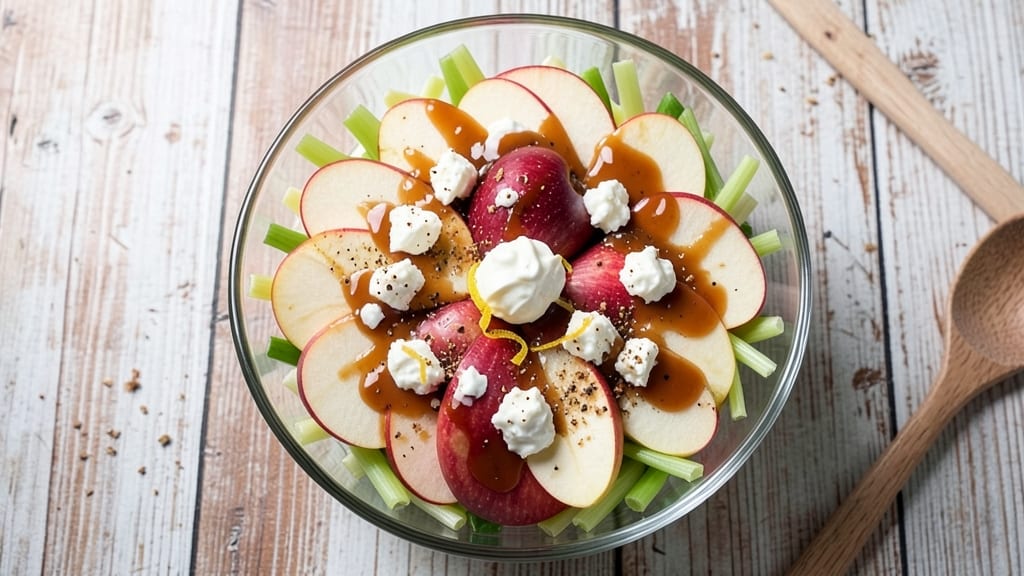 Weight Watchers Caramel Apple Salad Recipe: Crisp Celery and Sweet Apple Balance With Light Caramel Dressing