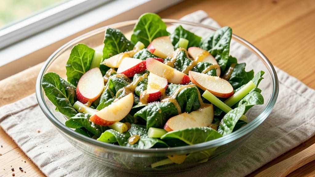 Apple Romaine Salad Recipe: Crisp Celery and Sweet Apple Balance