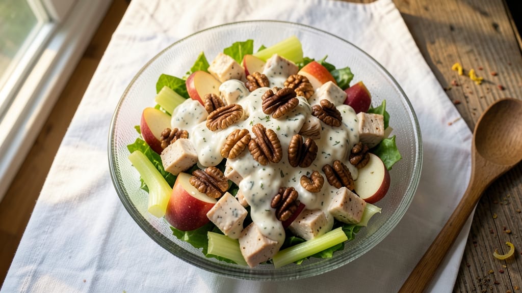 Applebee's Apple Walnut Chicken Salad Recipe: Crunchy Nut and Celery Textures in Every Bite