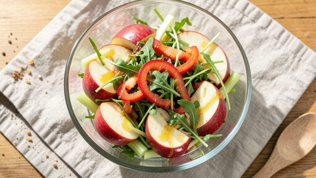 Raw Apple Salad Recipe: Celery-Pepper Crunch Meets Honey-Lime Zing