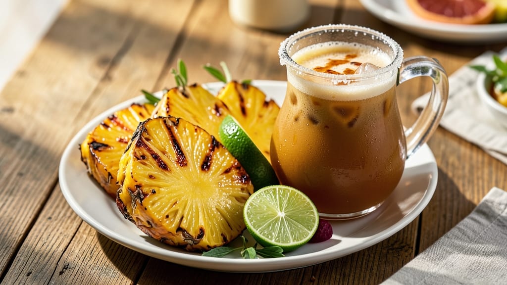 Roasted Pineapple Margarita Recipe: Grilled Fruit and Citrus Spark in Glass