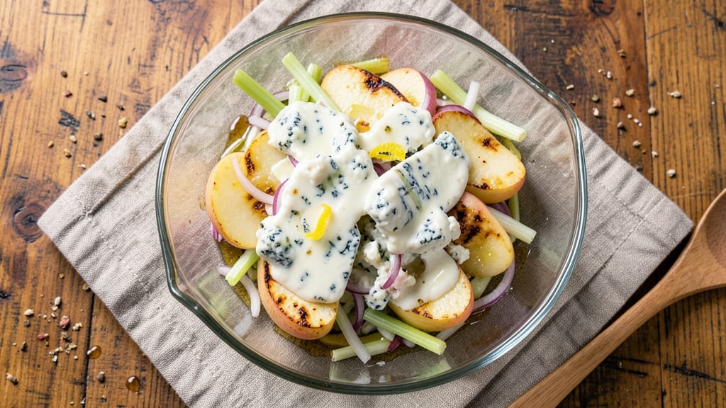 Buca's Apple Gorgonzola Salad Recipe: Crunchy Celery and Sweet Apple Tang
