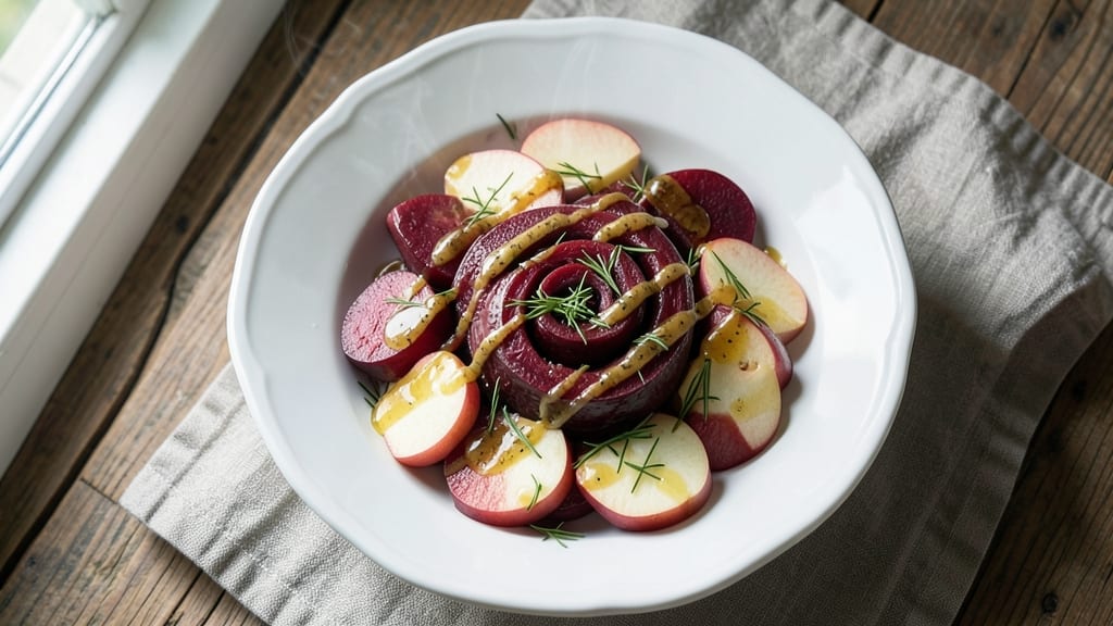 Swedish Beet and Apple Salad Recipe: Nordic-Inspired Crunch and Earthy Sweetness