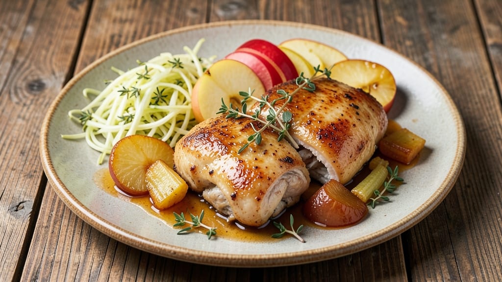 Chicken Fennel Apple Recipe: Herb-Infused Braise With Crisp Celery Bites
