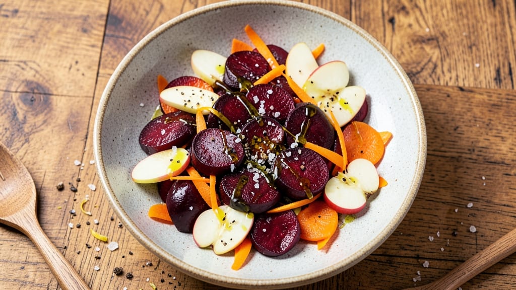 Beet Carrot Apple Salad Recipe: Earthy-Sweet Crunch With Citrus Twist