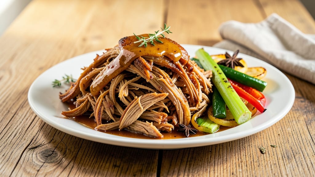 Apple Cider Pulled Chicken Recipe: Slow-Simmered Spice with Celery-Pepper Crunch