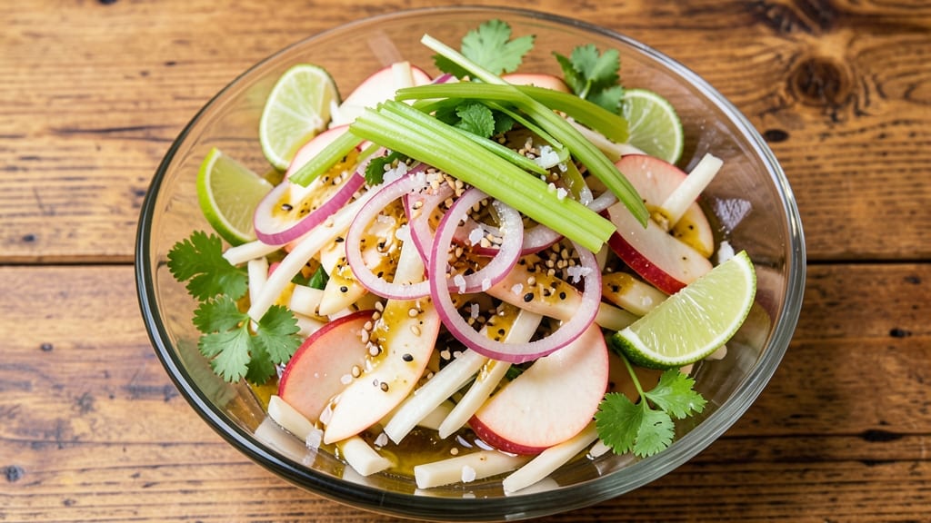 Apple Jicama Salad Recipe: Crisp Celery and Sweet Apple Refreshment in 15 Minutes