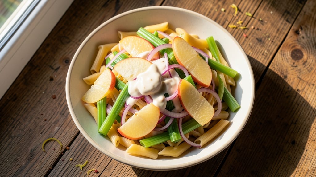 Apple Pasta Salad Recipe: Sweet-Tart Celery Crunch in Every Bite