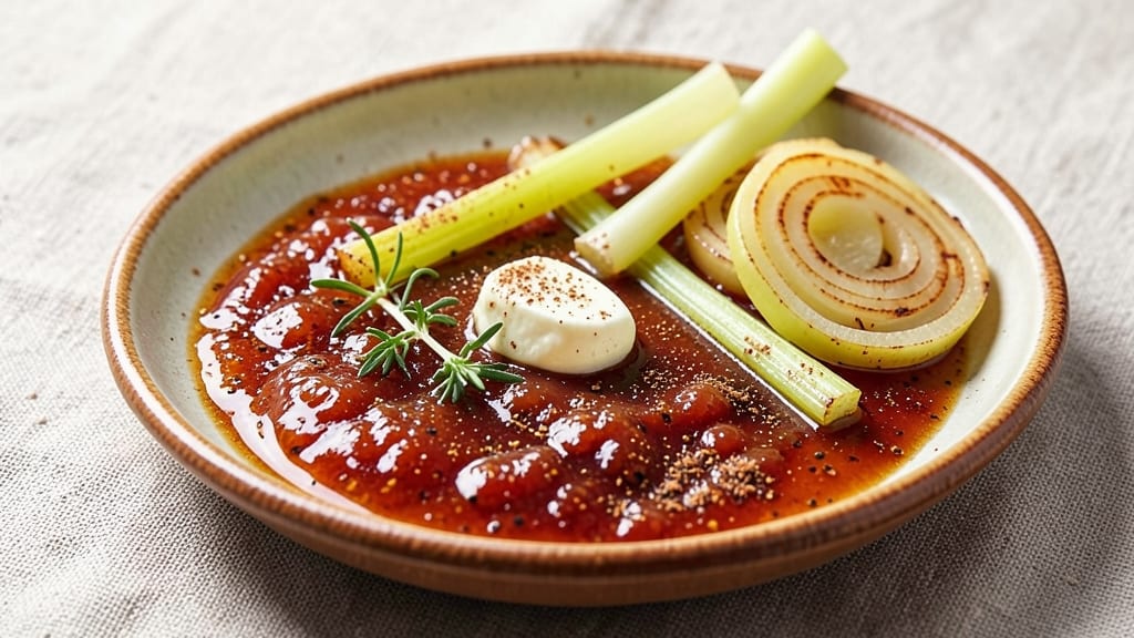 Apple Bourbon Sauce Recipe: Slow-Simmered Depth With Crisp Celery Bites